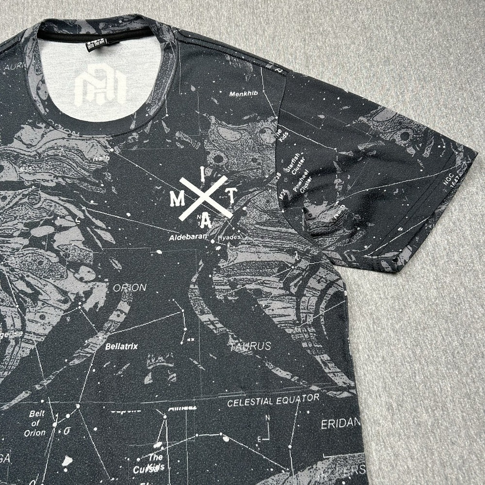 Into The AM Short Sleeve‎ Graphic Print TShirt Mens Medium Constellation Stars